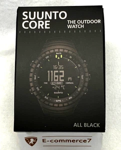 Reloj deportivo SUUNTO Core todo negro militar para hombre al aire libre SS014279010 con caja - Imagen 1 de 19