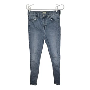 Topshop Jeans Damen Größe 32 Bleach Wash Jami Skinny Knöchellang - Bild 1 von 12