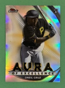 2022 Topps Finest Oneil Cruz Aura of Excellence RC Rookie #AE-OC - Picture 1 of 2