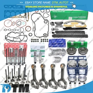 OEM Engine Overhaul Rebuild Kit &Timing Chain set For 10-17 CHEVY BUICK GMC 2.4L - Picture 1 of 10