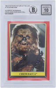 Tarjeta firmada por Peter Mayhew Star Wars 1983 Topps El Retorno del Jedi #7 clasificación BGS de 10 - Imagen 1 de 1