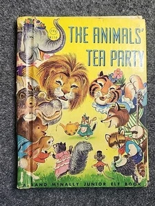Vintage Rand Mcnally Elf Book The Animals Tea Party - 8116. 19 Cents. - Picture 1 of 21