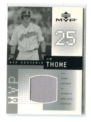 2002 Upper Deck MVP Jim Thome Souvenirs GU Jersey Relic - Image 1 of 2