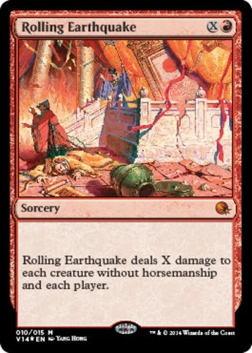 Light Play, English MTG Foil Rolling Earthquake - Foil From the Vault: Annihilat - Image 1 of 1