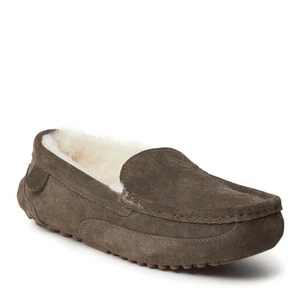 Fireside By Dearfoams Men's Melbourne Genuine Shearling Moccasin Slipper - Picture 1 of 20