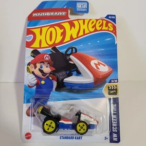 Hot Wheels Standard Kart Mario Kart 3/10 HW Tempo Schermo 30/250 HYW83-N9C0B - Foto 1 di 2