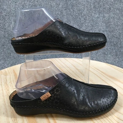 Pikolinos Shoes Womens 39 Puerto Vallarta Mule Black Floral Print Flat 655-0808 - Image 1 of 4