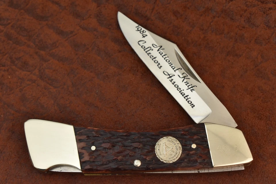 RARE FACTORY ERROR HEN & ROOSTER NKCA SOLINGEN GERMANY BONE LOCKBACK KNIFE 24605 - Image 1 of 4