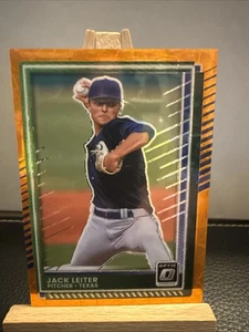 JACK LEITER 2025 Donruss Optic Orange Velocity Prizm #94 Texas Rangers - Picture 1 of 3