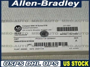 5069-RTB18-TORNILLO 2020-2022 Nuevo Allen Bradley SE R A Compacto 5000 18 Tornillos RTB - Imagen 1 de 17