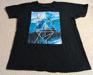 Camisa gráfica de manga corta 100 % algodón negra grande Aéropostale para hombre 24 - Imagen 1 de 4