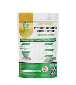 Parasite Cleanse DETOX Candida Mimosa Pudica Wormwood, Cloves, Black Walnut, UK - Picture 1 of 6