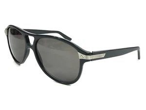 Cartier Sunglasses CT0081S 001 Bluish Gray Silver Pilot Frames with Gray Lenses - Picture 1 of 10