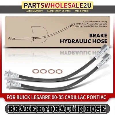 2x Manguera hidráulica de freno delantero o trasero para Chevy Camaro Buick Riviera Olds Aurora Foto 1 de 4