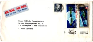 USA: Air Mail U.S.POSTAL SERVICE - STUTTGART/De mit 1005 + 1179/80; AUG 11 75 - Bild 1 von 1