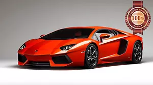 LAMBORGHINI AVENTADOR SPORTS SUPERCAR SUPER RACE CAR PHOTO PRINT PREMIUM POSTER - Bild 1 von 6