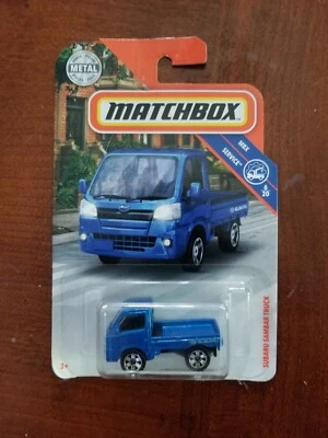 Camión Matchbox Subaru Sambar 2019 382/100 MBX servicio azul Foto 1 de 2