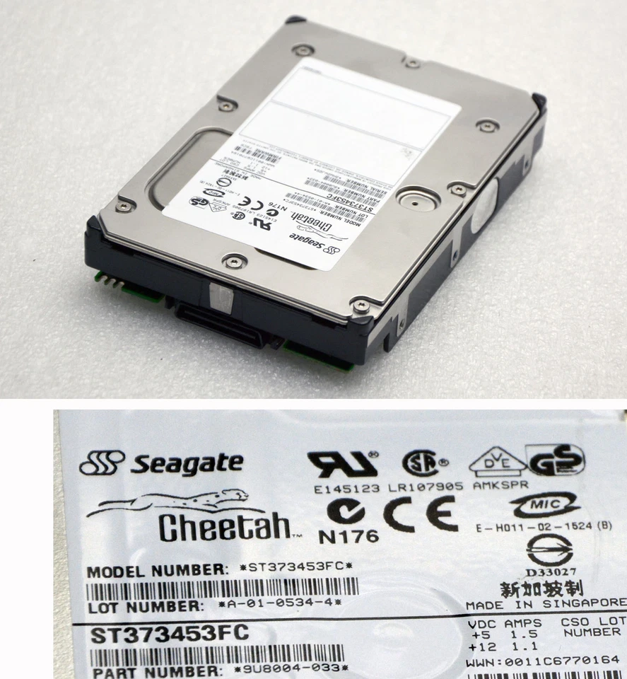 72gb 72 GB FC FIBRE CHANNEL HARDDISC SEAGATE ST373453FC P/N 9U8004-033 HDD #FC3 - Bild 1 von 1