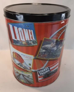 ☆ Vintage Lionel Trains Popcorn Tin Houston Harvest EMPTY METAL CAN F/SHIP - Picture 1 of 8