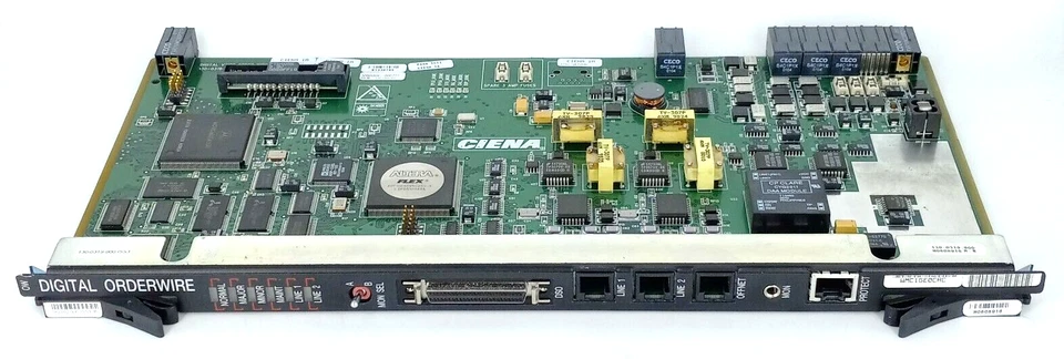 CIENA 130-0319-900 MULTIWAVE DIGITAL ORDERWIRE CARD 182160-000 ISS3 B - Image 1 of 4