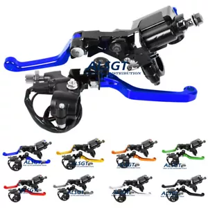 7/8" Brake Master Cylinder Reservoir levers Fit Yamaha YZ250F 2001-2015 14 13 12 - Foto 1 di 7