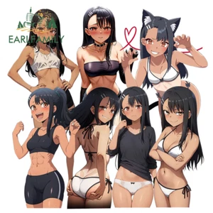 EARLFAMILY 5.1" Nagatoro Car Stickers Anime Waifu Decals Laptop Waterproof Decor - Picture 1 of 20