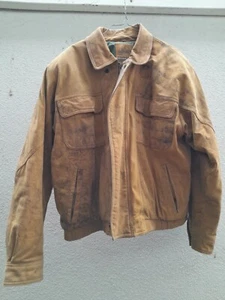Vtg New Zealand Outback Cooper Collection Leather Bomber Jacket 44 XL Unisex - Picture 1 of 17