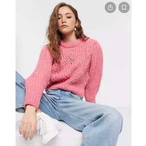 Topshop Detail Sleeve Crew Neck Sweater In Rose NWT  - Picture 1 of 12