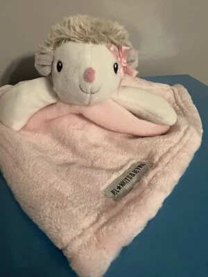 Mantas y más allá erizo rosa y blanco Lovey manta de seguridad peluche juguete para bebé Foto 1 de 4