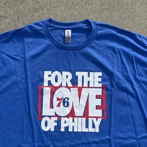 Brand New For The Love of Philly Sixers Blue 76ers Official Game shirt XL - Picture 1 of 9