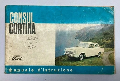 CONSUL CORTINA FORD LIBRETTO MANUALE D'ISTRUZIONE ORIGINALE  2° EDIZIONE 1963  - Immagine 1 di 4