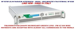 Broadcast Prof. DB Digital Broadcast FM Transmitter 2000w Wide Band 88 108 Mhz - Picture 1 of 9