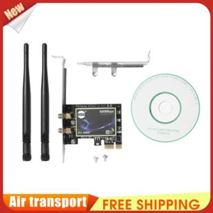 Dual Band PCI-E 1X Wireless Network Card Ethernet WiFi6 Adapter Converter UK - Photo 1/8