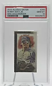 2022 Topps Allen & Ginter Mini GOLD Border Bobby Witt Jr. RC PSA 10 - Bild 1 von 2