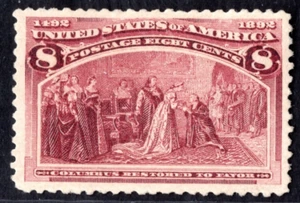 US 1893 COLUMBUS SCOTT #236 MINT NEVER HINGED FRESH COLOR NEATLY CENTERED DESIGN - Picture 1 of 2