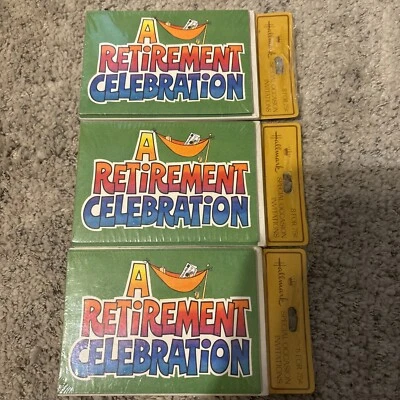 3-packs NOS retirement Party Hallmark Invitations-retro 60s/70s - Image 1 of 4