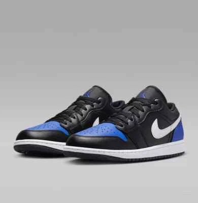 NIKE Air Jordan 1 Puntera Real Negra Baja 553558 042 HOMBRE TALLA 10 ENVÍO RÁPIDO Foto 1 de 4