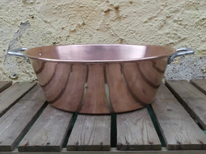 Patisserie Topf aus Kupfer Marmeladentopf Kupfertopf rund 36,5 cm Frankreich - Bild 1 von 13