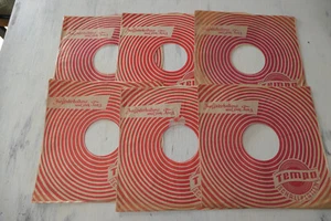 Papier-Schutz-Hüllen.." Tempo" ...für 10" LPs...25cm...Schellack...6 STÜCK - Foto 1 di 3
