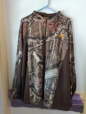 Mossy Oak Break-Up Infinity Men's Camo Long Sleeve 2XL Quarter Zip Pullover - Image 1 of 4