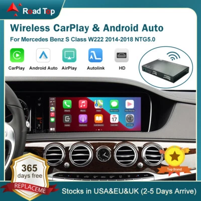Wireless Android Auto Carplay Retrofit Kit For Mercedes Benz S-Class W222 NTG5.0 - Image 1 of 4
