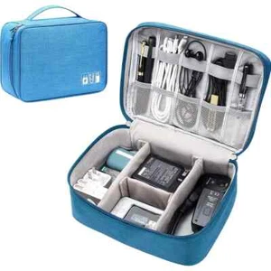 Portable Electronic Organizer Travel Cable Storage Bag Cord Case Accessories US - Picture 1 of 1