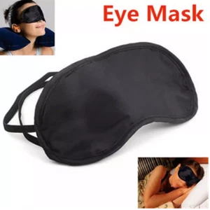 NACHTMASKE ZUM SCHLAF MASKE ABDECKUNG DUNKLE AUGEN SCHLAF AUF FLUGREISEN - Bild 1 von 7