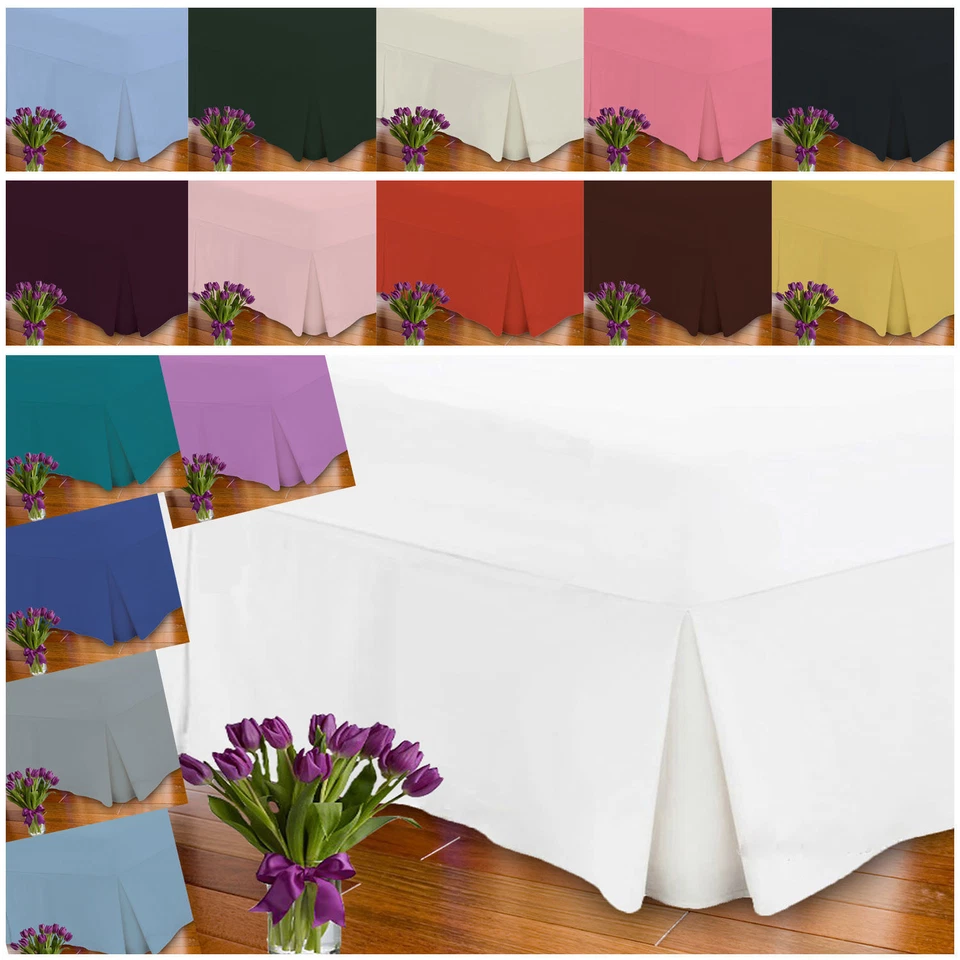 Percale T180 Extra Deep 16" / 40cm Fitted Valance Sheet Single,Double,King,  - Image 1 of 1