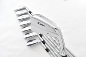 8pcs Mizuno MP-33 Forged 3-4-5-6-7-8-9-PW Iron set Flex Stiff DG S300 RH Irons - Picture 1 of 15