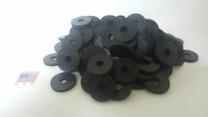 1/4" ID x 1" OD x 1/8" Premium Grade Rubber Flat Washers Various Package Sizes - Picture 1 of 3