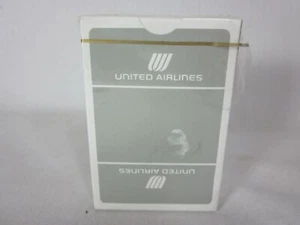 Vintage 1970s United Airlines Playing Cards Tulip Logo Open Box NEW Sealed Deck - Picture 1 of 3