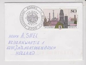 Germany BRD Bundespost 1987 MI-1306 auf brief Erstausgabetag-Stempel Bonn - Imagen 1 de 1