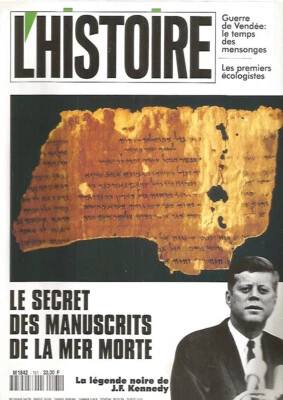 L'HISTOIRE N°161 SECRET MANUSCRITS MER MORTE /GUERRE DE VENDEE / 1er ECOLOGISTES - Photo 1/2