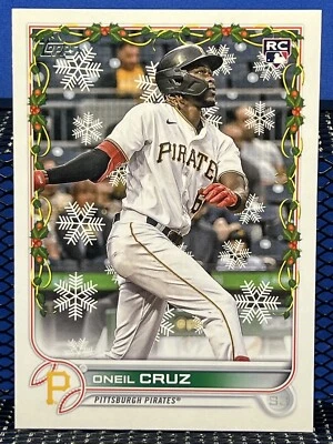2022 Topps Holiday Mega ONEIL CRUZ Pittsburgh Pirates Rookie Card RC - Image 1 of 2